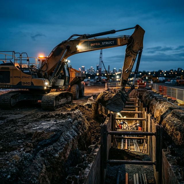 Underground Trenching Work